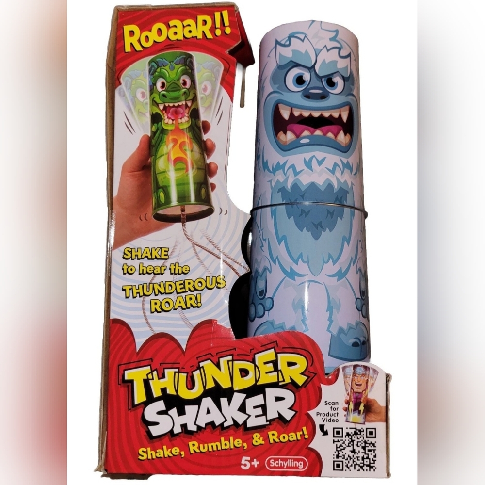 Kids Roaring Yeti Thunder Shaker By Schylling Toys Holiday Gift Age 5+ Boxed Toy
